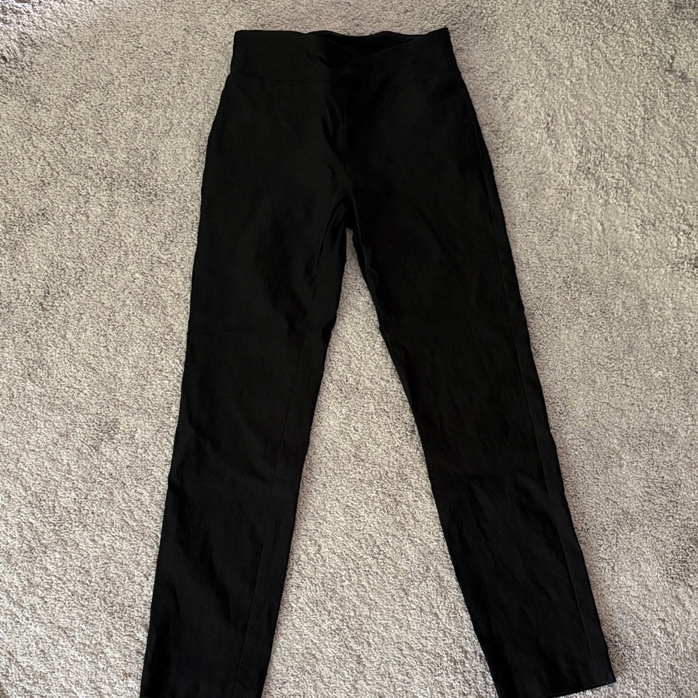 Jules & Leopold Black Pull On Stretch Straight Leg Pants XS